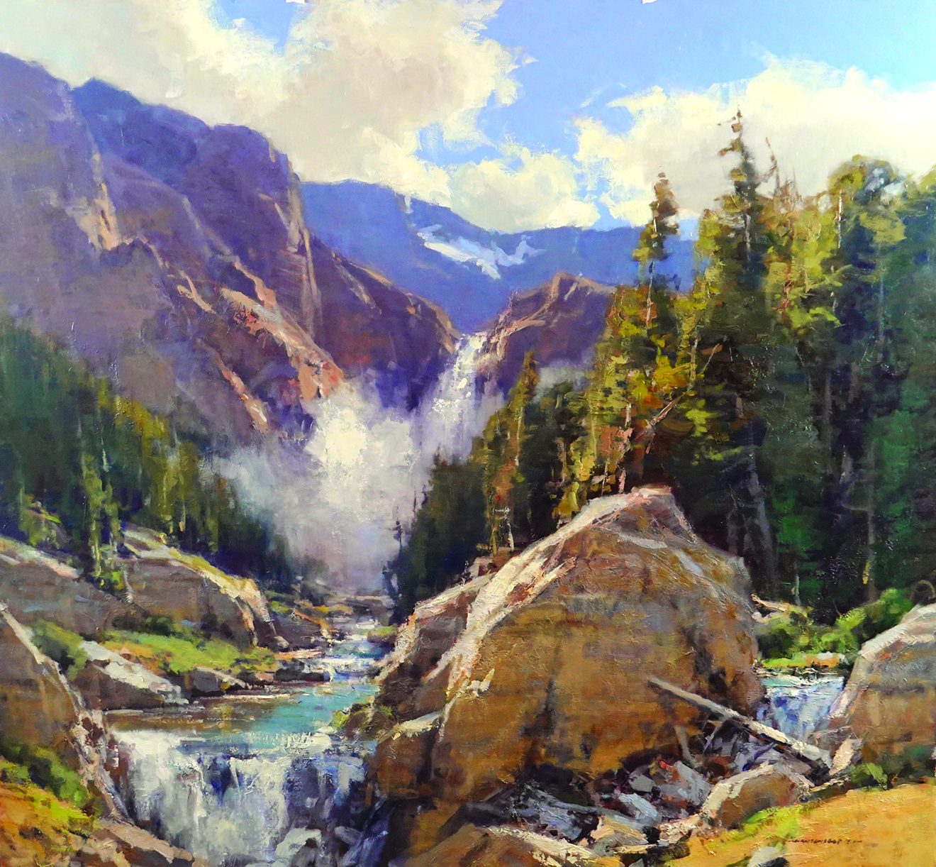 Travel Art Waterfall